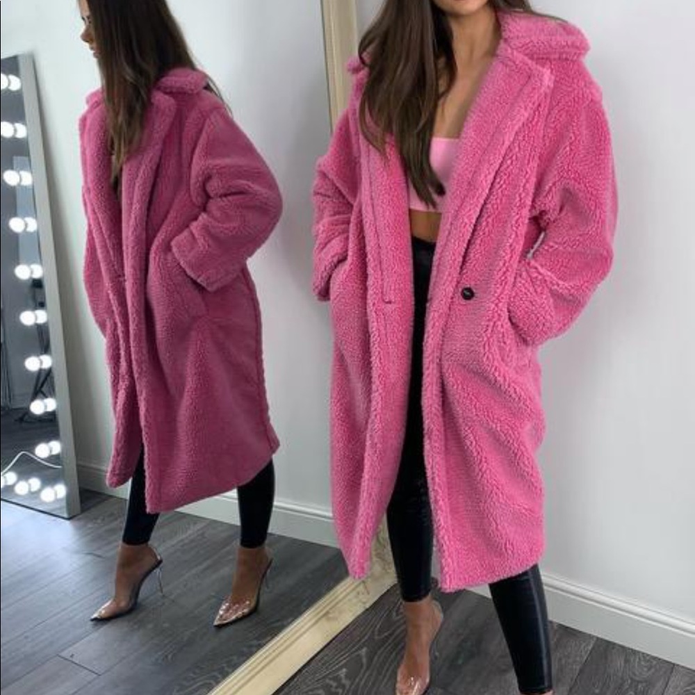 Pink Teddy Coat
